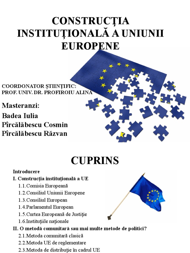 Proiect Constructia UE | PDF
