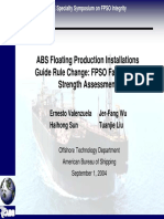 ABS Floating Production Installations Guide Rule Change: FPSO Fatigue and Strength Assessment