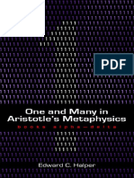 Aristoteles. - Aristotle. - Halper, Edward C. - Aristotle-One and Many in Aristotle's Metaphysics. - Books Alpha-Delta-Parmenides Publishing (2009)