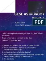 Gcse Astronomy Week 5