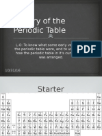 1. History of the Periodic Table
