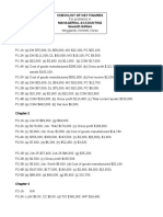 Checklist of Key Figures Managerial Accounting Seventh Edition