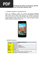 Download Daftar Android Murah Smartfren Gratis Kuota 100 GB Dan 65 GB Terbaru Oktober 2016 by Nia AlJauhari SN329501418 doc pdf