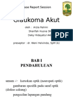 Glaukoma. Akut