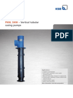 PNW, SNW - : Vertical Tubular Casing Pumps