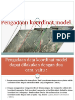 Pengadaan Koordinat Model