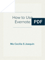 How To Use Evernote