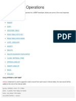 Internal Table Operations