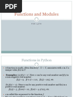 Functions and Modules: Feb 14Th