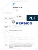 PepsiCo SWOT Analysis 2016 - Final