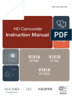 Vixia HF R600 Manual
