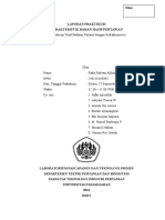 Laporan Praktikum Karakteristik Bahan Hasip Pertanian