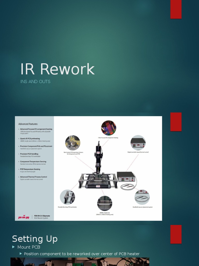 IR Rework Setup and Tips Guide | PDF | Soldering | Industrial Processes