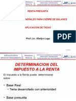 5 Renta Presunta y Aspectos Generales para Cierre de Balance