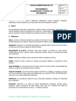 Procedimiento Elaboración y Control de Documentos Version 2