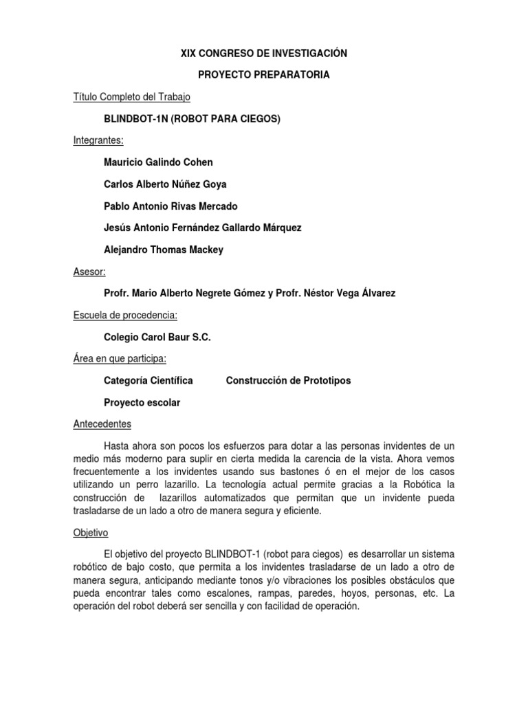 Carol Baur Blindbot Robot Tecnologia