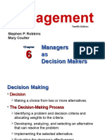 Week 5 - Chapter 6 - Decision Making