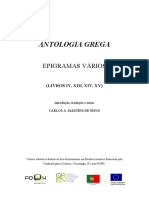 Antologia Grega. Livros IV, XIII, XIV e XV