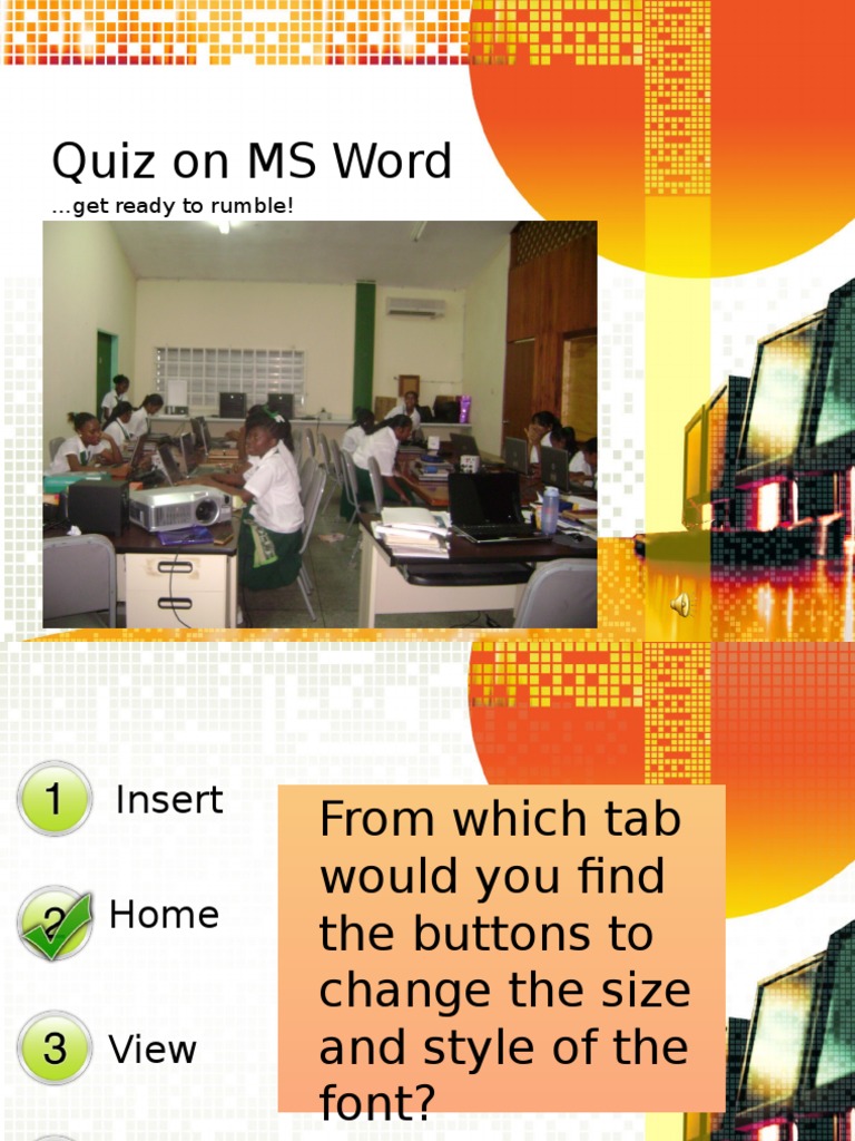 Quiz On Microsoft Word | PDF