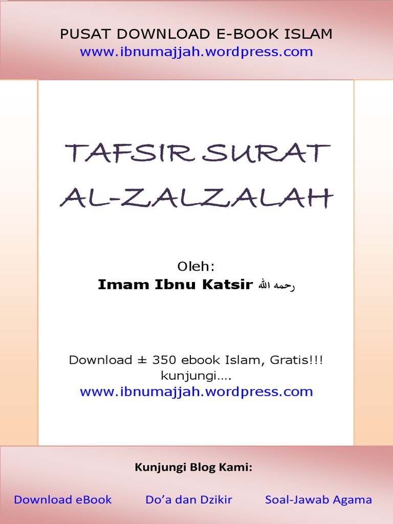 Tafsir Surat Al Zalzalah