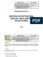 Gestion de Peticiones Quejas y Reclamos