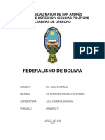 Federalismo de Bolivia