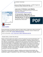 A Humanistic Approach to Understanding Child Consumer Socialization in US Homes