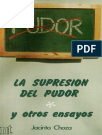 La Supresión Del Pudor - Jacinto Choza PDF