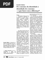 MATHIAS, R. Do Consumo Da Identidade à Identidade Do Consumo - o Que Fazer Com a Diferença