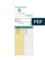 Plantilla de Excel para Lista de Precios