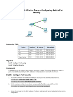 2.2.4.9 Packet Tracer - Configuring Switch Port Security Instructions - IG