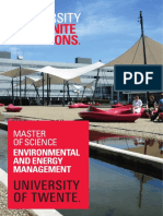 MSc Environmental and Energy Management Specializations