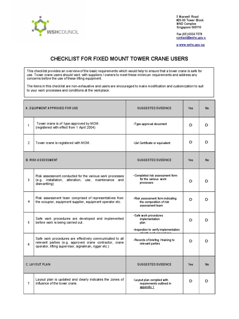 Crane (Machine) Safety