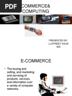 M-Commerce& M-Computing: Presented By: Luvpreet Kaur 805