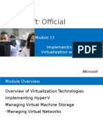 Microsoft Official Course: Implementing Server Virtualization With Hyper-V