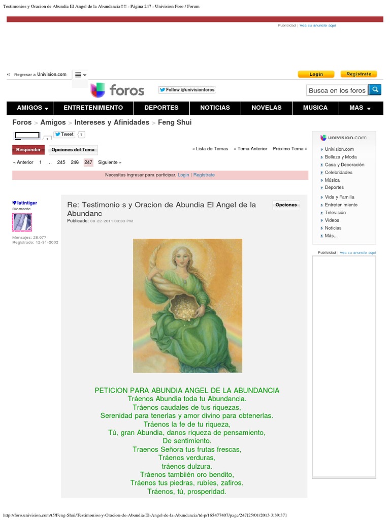 Testimonios y Oracion de Abundia El Angel de La Abundancia!!!! | PDF ...