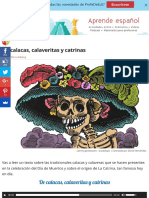 De Calacas, Calaveritas y Catrinas - ProfeDeELE - Es