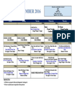 ES Dining Hall Menu November 2016 - November