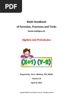 Algebra Handbook