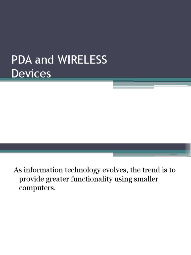 Understanding PDAs and Smartphones | PDF | Personal Digital Assistant ...