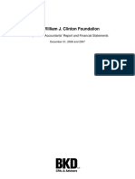 Clinton Foundation Financial Report 2008 with Form 990