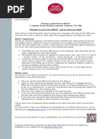 Download Bishops Lydeard Post Office Consultation by Mike Rigby SN329611353 doc pdf