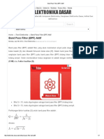 Band Pass Filter (BPF) Aktif