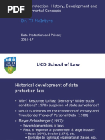 TJM2. Data Protection History, Development and Fundamental Concepts