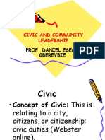 Dld - Civic and Community Leadership (300l) (Prof Daniel Gberevbie)