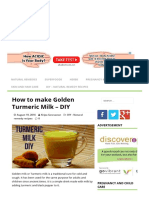 How to Make Golden Turmeric Milk - DIY