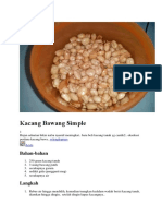 Kacang Bawang Simple