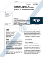 NBR 6401 - Ar Condicionado para Conforto - Parametros PDF