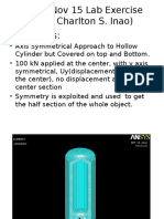 Axix Symmetry Ansys Exericse Hollow Cylinder Dec 7