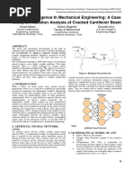 Artificial Intelligence in Mechanical Engineering: A Case Study On Vibration Analysis of Cracked Cantilever Beam